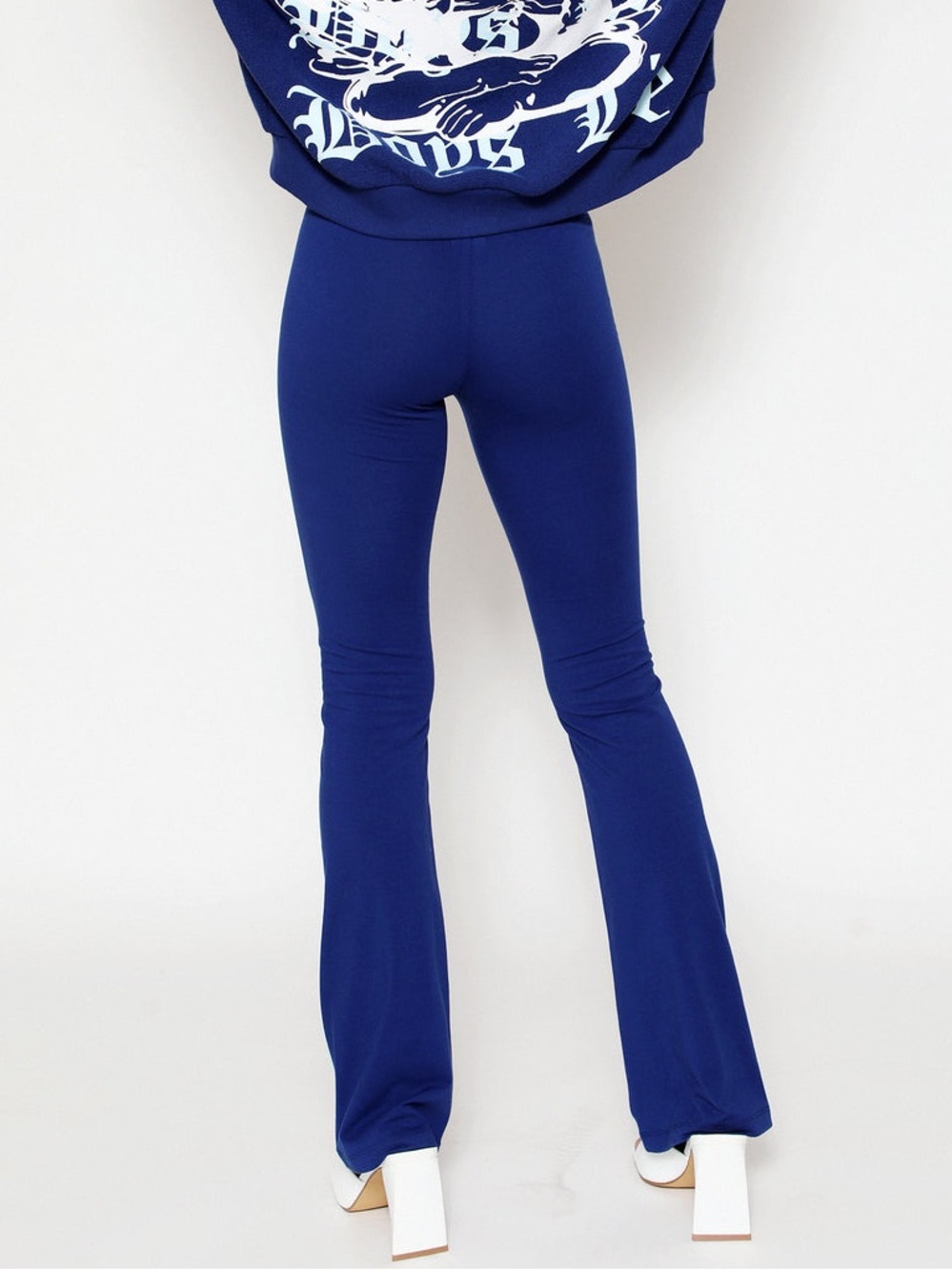 NWT Boys Lie Head Over Heels Graphic Flare Leg High Rise Yoga Pants Revolve M - Picture 12 of 12
